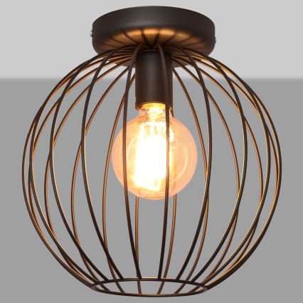 Nadgradni luster MERCURE 1xE27/15W/230V pr. 30 cm crna