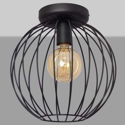 Nadgradni luster MERCURE 1xE27/15W/230V pr. 30 cm crna