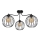 Nadgradni luster MERCURE 3xE27/15W/230V crna
