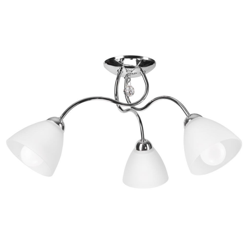 Nadgradni luster MIRANDA 3xE27/60W/230V sjajni krom