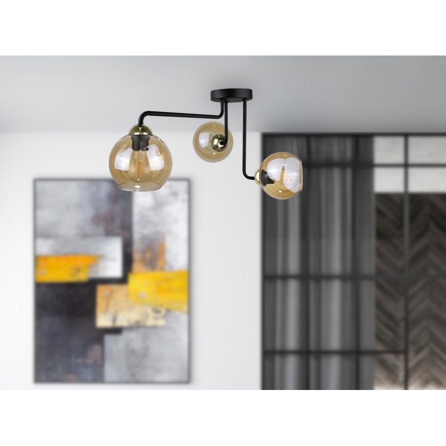 Nadgradni luster MONDE GOLD 3xE27/60W/230V