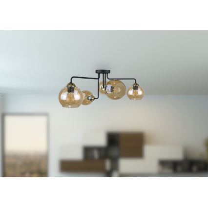 Nadgradni luster MONDE GOLD 5xE27/60W/230V