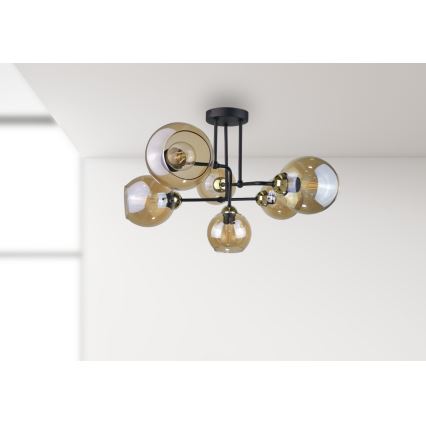 Nadgradni luster MONDE GOLD 6xE27/60W/230V