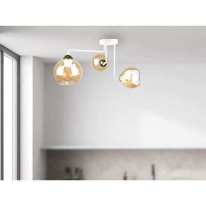 Nadgradni luster MONDE WHITE 3xE27/60W/230V