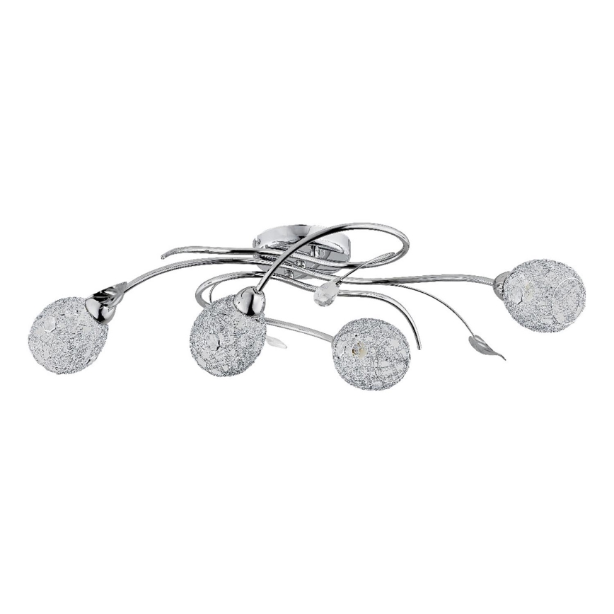 Nadgradni luster ORLEAN 4xE14/10W/230V sjajni krom