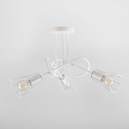 Nadgradni luster OXFORD 3xE27/15W/230V bijela