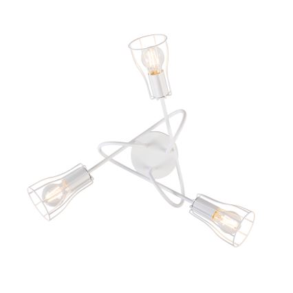 Nadgradni luster OXFORD 3xE27/15W/230V bijela