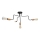 Nadgradni luster OXFORD 4xE27/15W/230V crna