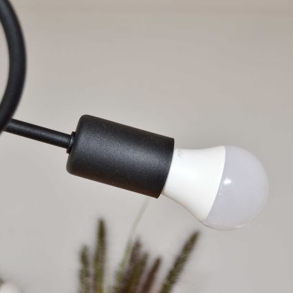 Nadgradni luster OXFORD 4xE27/15W/230V crna/ljubičasta
