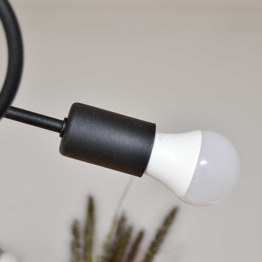 Nadgradni luster OXFORD 4xE27/15W/230V crna/ljubičasta