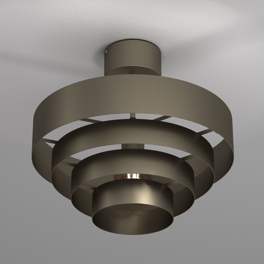Nadgradni luster RINGS 1xE27/15W/230V mesing