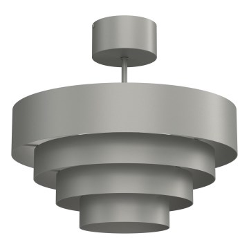 Nadgradni luster RINGS 1xE27/15W/230V siva