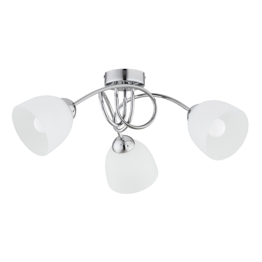 Nadgradni luster SEYLA 3xE27/60W/230V sjajni krom/bijela