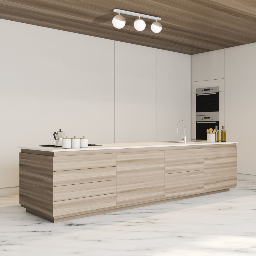 Nadgradni luster SFERA WOOD 3xE14/40W/230V