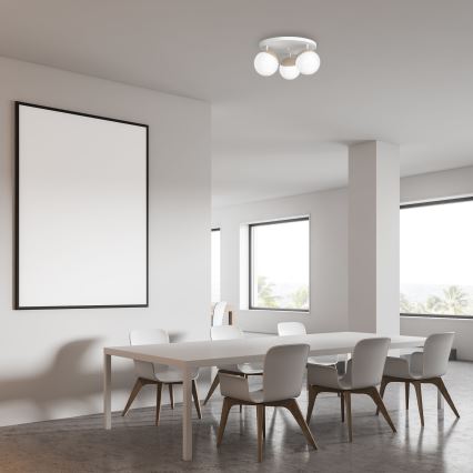 Nadgradni luster SFERA WOOD 3xE14/40W/230V