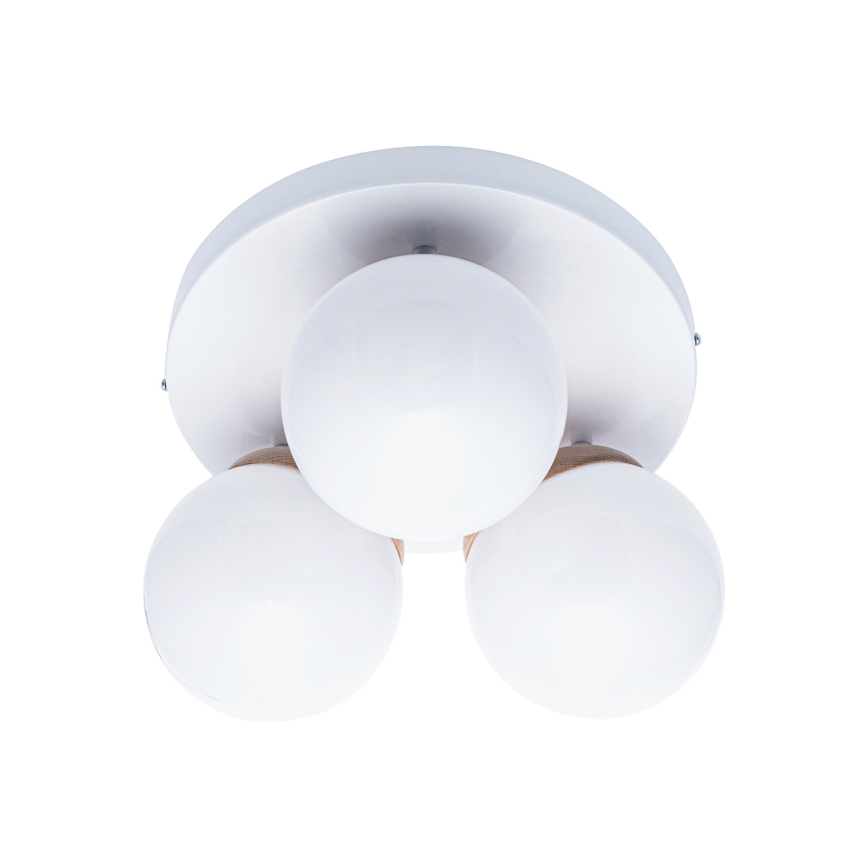 Nadgradni luster SFERA WOOD 3xE14/40W/230V