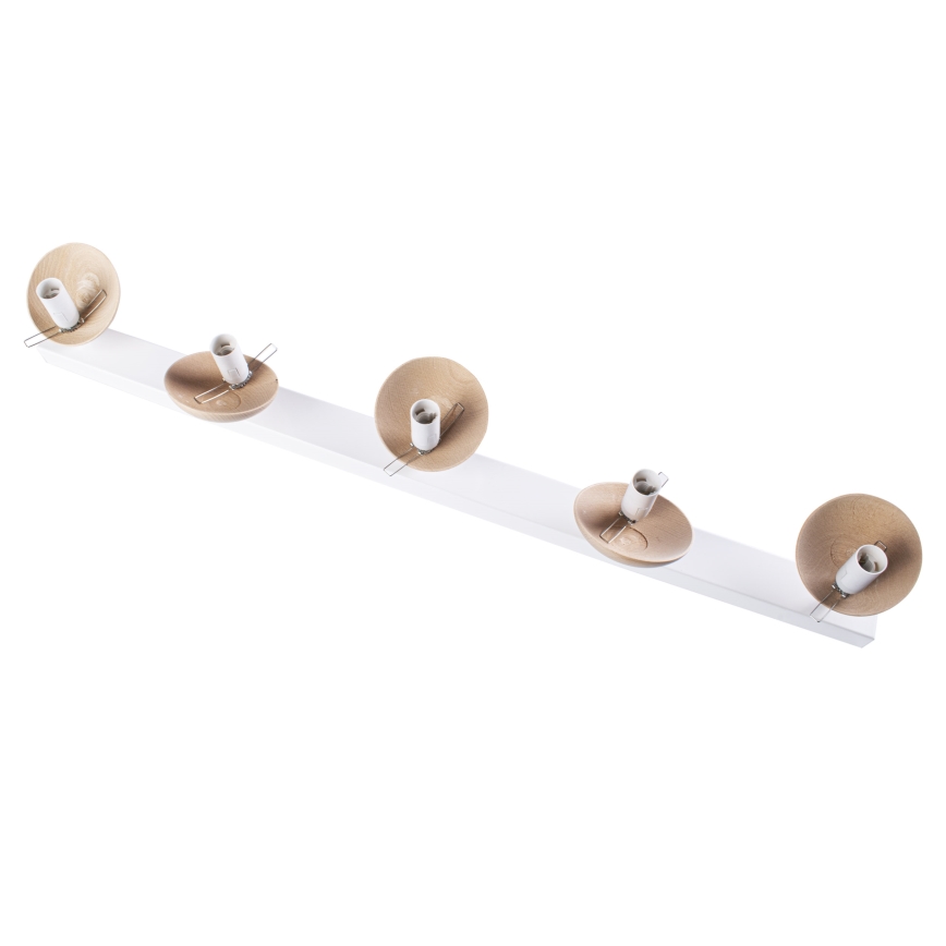 Nadgradni luster SFERA WOOD 5xE14/40W/230V