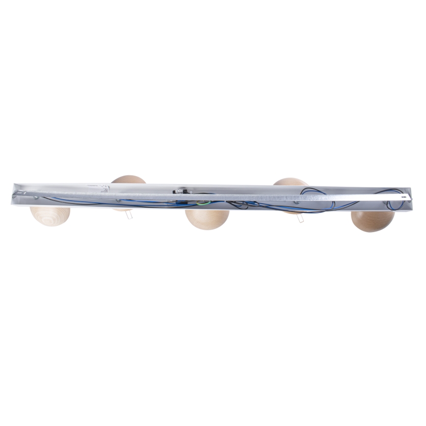 Nadgradni luster SFERA WOOD 5xE14/40W/230V