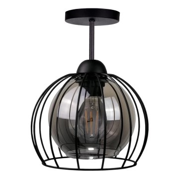 Nadgradni luster SOLO BLACK 1xE27/60W/230V crna/dimna