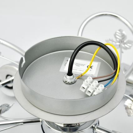Nadgradni luster SOPHIA 5xE27/15W/230V sjajni krom/prozirna