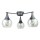 Nadgradni luster STAR 3xE27/60W/230V crna/prozirna