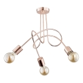 Nadgradni luster TANGO 3xE27/15W/230V bakrena