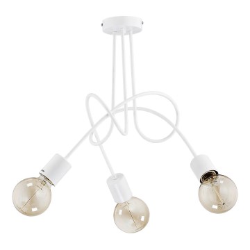 Nadgradni luster TANGO 3xE27/15W/230V bijela