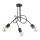 Nadgradni luster TANGO 3xE27/15W/230V crna
