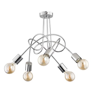 Nadgradni luster TANGO 5xE27/15W/230V sjajni krom