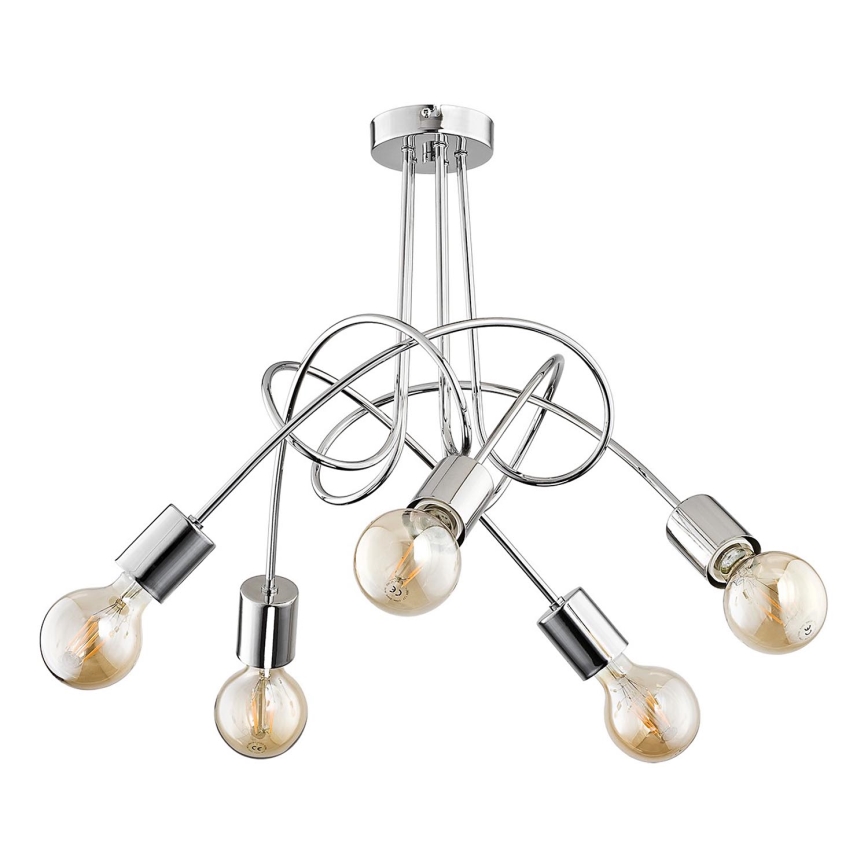 Nadgradni luster TANGO 5xE27/15W/230V sjajni krom