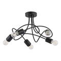 Nadgradni luster TARGO 5xE27/15W/230V crna