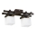 Nadgradni luster TRILLENIUM 2xE27/60W/230V