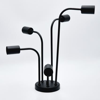 Nadgradni luster TRINITY 5xE27/15W/230V crna