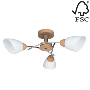 Nadgradni luster VILETTA 3xE27/60W/230V – FSC certificirano