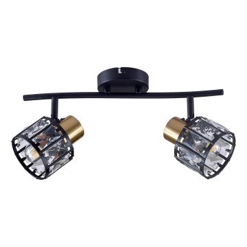 Nadgradni luster ZAHARA 2xE27/10W/230V crni