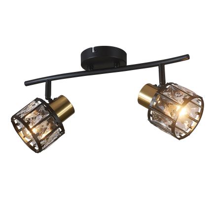 Nadgradni luster ZAHARA 2xE27/10W/230V crni