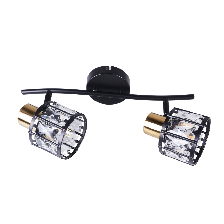 Nadgradni luster ZAHARA 2xE27/10W/230V crni