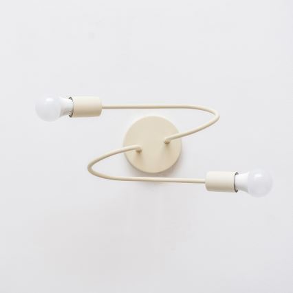 Nadgradni stropni luster OXFORD 2xE27/15W/230V krem boje