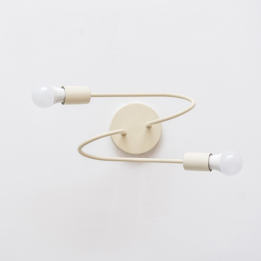 Nadgradni stropni luster OXFORD 2xE27/15W/230V krem boje