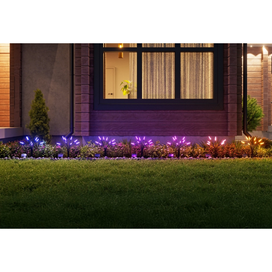 Nanoleaf - Komplet od 2 LED RGBW solarne svjetiljke, 1200 mAh, IP65, s daljinskim upravljačem