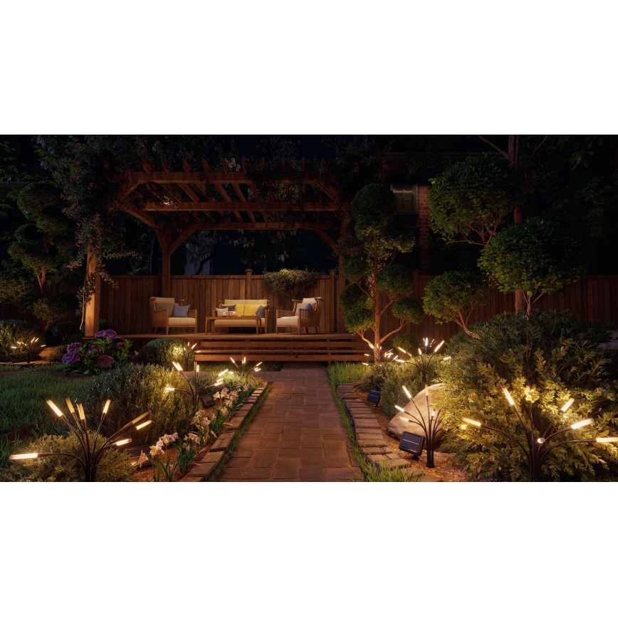Nanoleaf - Komplet od 2 LED RGBW solarne svjetiljke, 1200 mAh, IP65, s daljinskim upravljačem