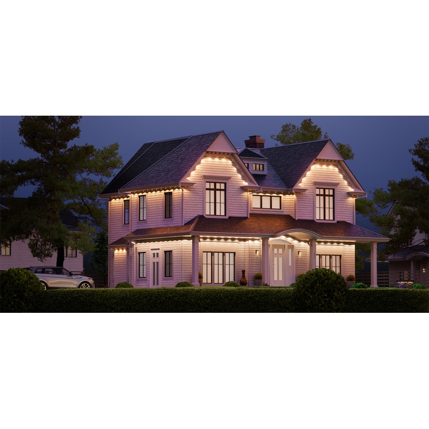 Nanoleaf - LED RGBCW Vanjski svjetlosni niz s mogućnošću prigušivanja 30xLED/2,4W/230V 15m 2200-6500K IP67 Wi-Fi + daljinsko upravljanje