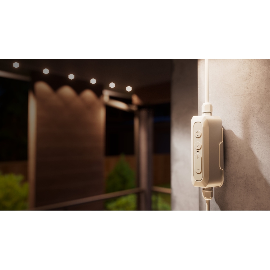 Nanoleaf - LED RGBCW Vanjski svjetlosni niz s mogućnošću prigušivanja 30xLED/2,4W/230V 15m 2200-6500K IP67 Wi-Fi + daljinsko upravljanje