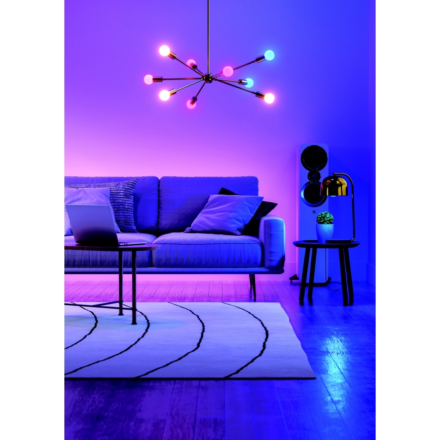 Nanoleaf - SET 4x LED RGBW Prigušiva žarulja ESSENTIALS MATTER A19 E27/9W/230V 2700-6500K CRI 90 Wi-Fi