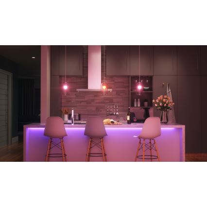 Nanoleaf - SET 4x LED RGBW Prigušiva žarulja ESSENTIALS MATTER A19 E27/9W/230V 2700-6500K CRI 90 Wi-Fi