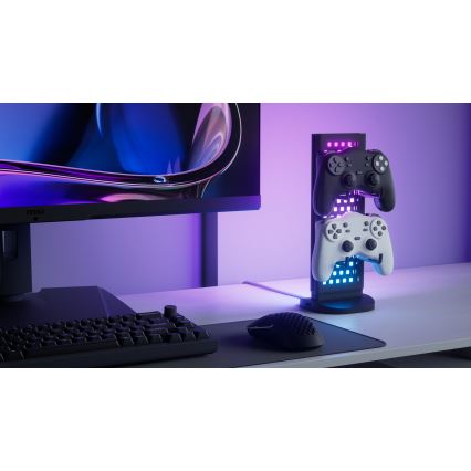 Nanoleaf - LED RGBIC Prigušiva punjiva stolna stanica 5V 2700-6500K crna