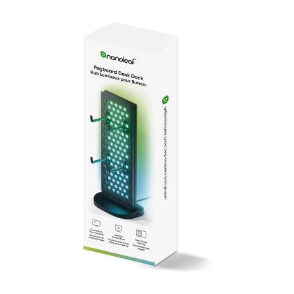 Nanoleaf - LED RGBIC Prigušiva punjiva stolna stanica 5V 2700-6500K crna