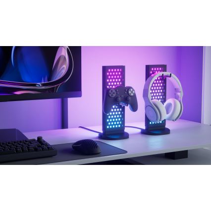 Nanoleaf - LED RGBIC Podesiva punjiva stolna stanica 5V 2700-6500K crna
