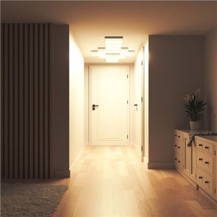 Nanoleaf - Komplet 3x LED RGBW prigušiva stropna svjetiljka SKYLIGHT LED/18W/230V + 2xLED/16W/230V 2700-6500K Wi-Fi