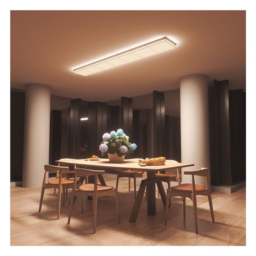 Nanoleaf - Komplet 3x LED RGBW prigušiva stropna svjetiljka SKYLIGHT LED/18W/230V + 2xLED/16W/230V 2700-6500K Wi-Fi